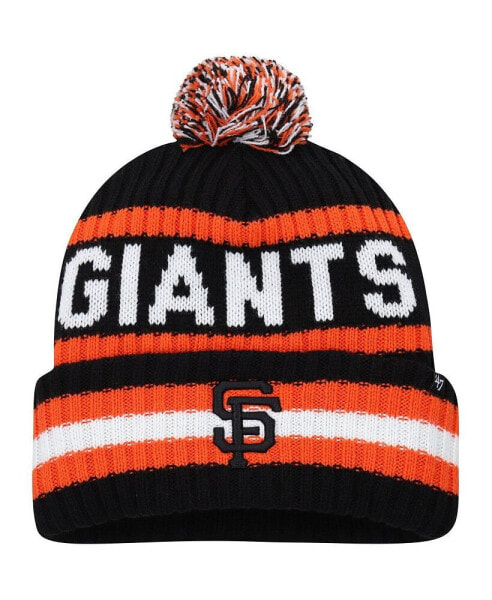 Men's Black San Francisco Giants Bering Cuffed Knit Hat with Pom