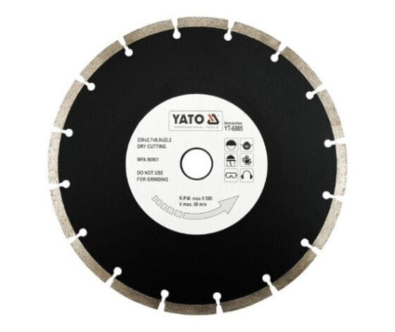 Сегментное алмазное колесо Yato 230 x 22,2 мм 6005