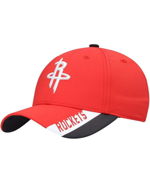 Big Boys Red Houston Rockets Fast Break Adjustable Hat