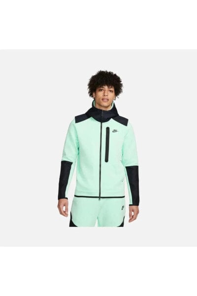 Sportswear Tech Fleece ''overlay Detail'' Full-zip Hoodie Erkek Sweatshirt