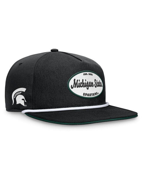Men's Black Michigan State Spartans Iron Golfer Adjustable Hat