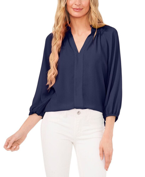 Women's V-Neck 3/4-Sleeve Blouse