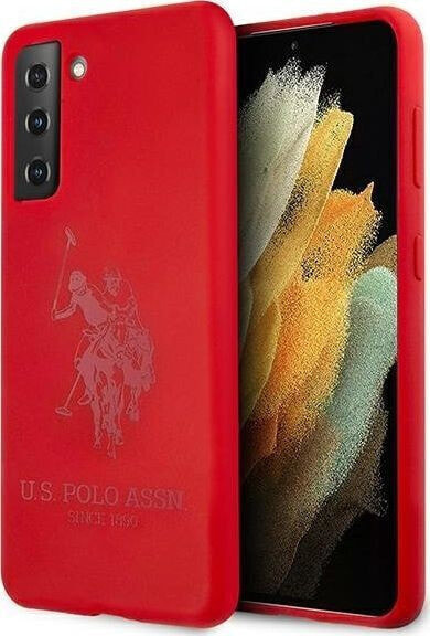Чехол для смартфона US Polo USHCS21MSLHRTRE S21+ G996 красный Silicone On Tone