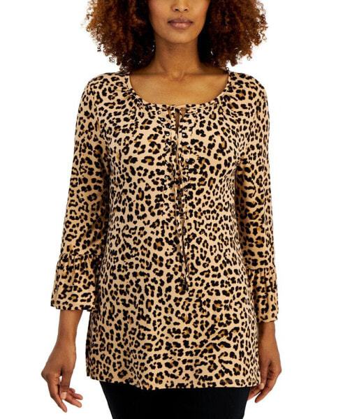 Women's Printed Embellished Tunic, Created for Macy's