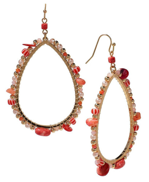 Mixed Bead Open Drop Statement Earrings, Created for Macy's