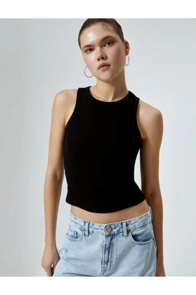 Топ Koton Black Camisole 4sal30006