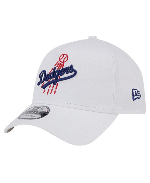 Men's White Los Angeles Dodgers TC A-Frame 9FORTY Adjustable Hat