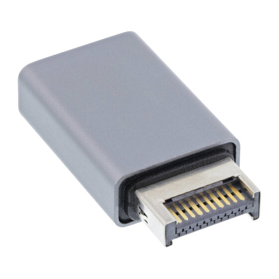InLine USB 3.2 adapter - internal USB-E front panel male to USB-A female