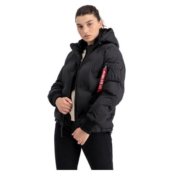 ALPHA INDUSTRIES Logo Puffer jacket