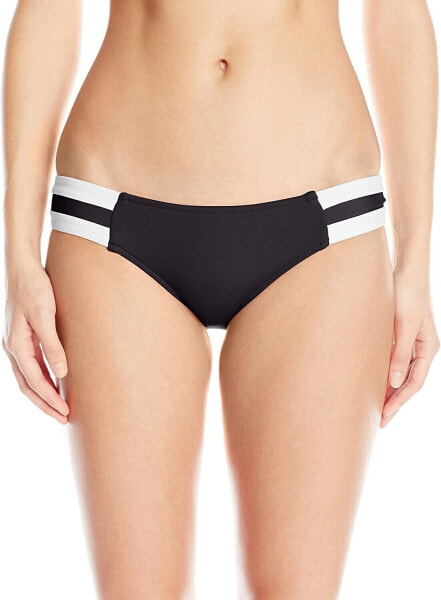 Seafolly Women's 236695 Bikini Bottom BLACK Swimwear Size 10