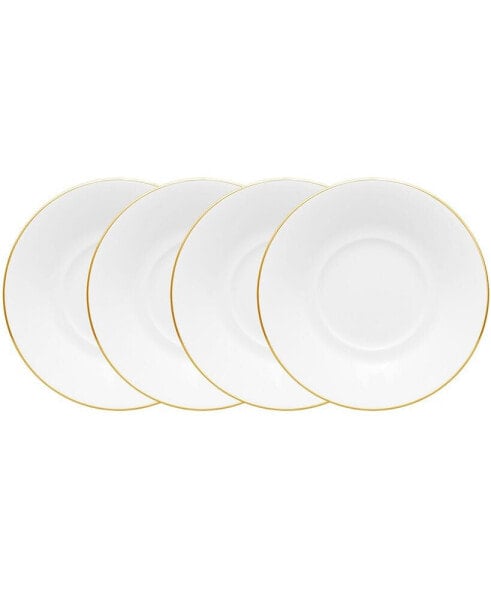 Accompanist Set of 4 Saucer, Service For 4
