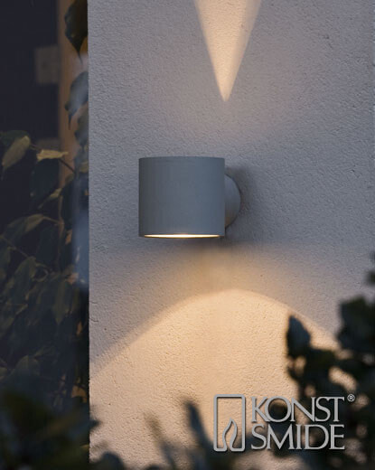 Konstsmide 7342-300 - Outdoor wall lighting - Grey - Silver - Garden - Patio - 1 bulb(s) - Clear - AC