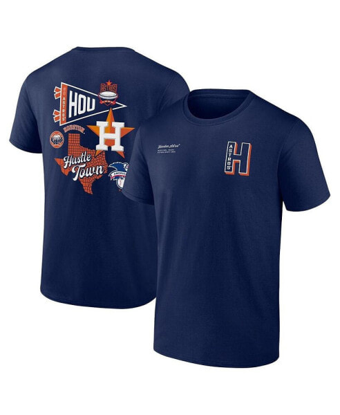 Men's Navy Houston Astros Split Zone T-Shirt