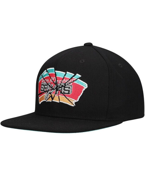 Men's Black San Antonio Spurs Shattered Snapback Hat