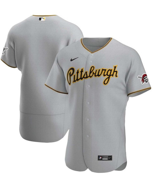 Men's Gray Pittsburgh Pirates Road Authentic Team Jersey