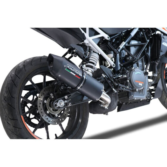 GPR EXHAUST SYSTEMS Furore EVO4 Nero KTM Duke 125 2021-2023 E5 Oval homologated slip on muffler