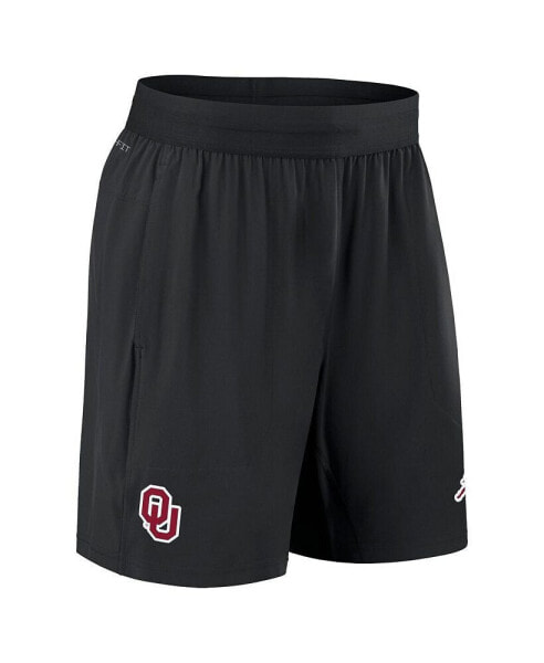 Men's Black Oklahoma Sooners 2024 Sideline Performance Shorts