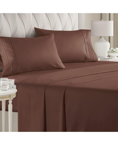 4 Piece Microfiber Sheet Set - Full