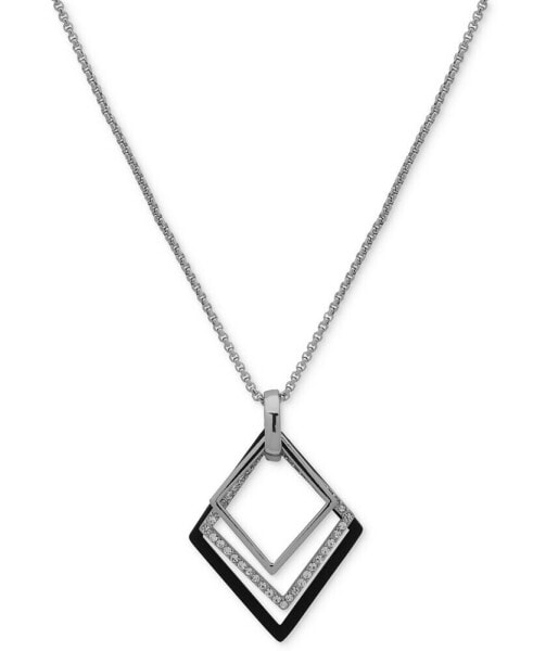 Geometric Nested 36" Long Adjustable Pendant Necklace