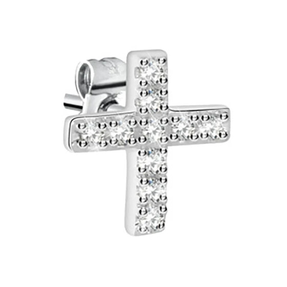 LE PETITE STORY Stud Cross Crystals earrings