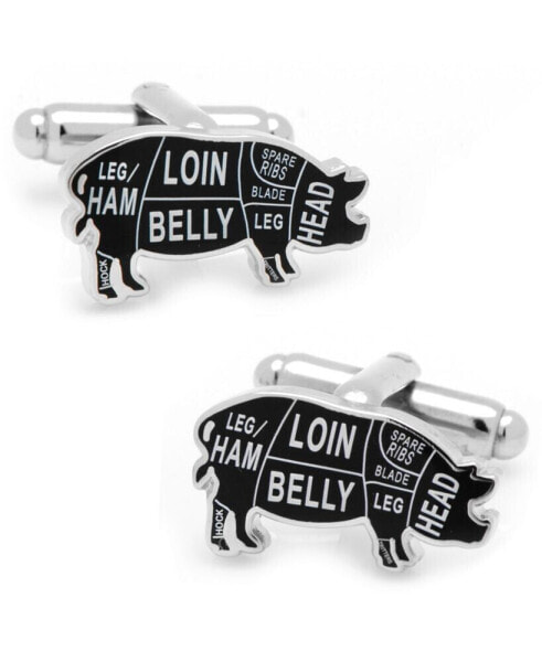 Pork Butcher Cuts Cufflinks