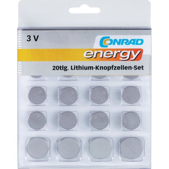 Conrad Energy Conrad 650675 - Single-use battery - Lithium - 3 V - 20 pc(s) - Button/coin