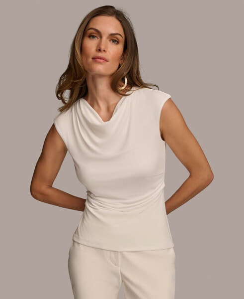 Women's Sleeveless Cowl Neck Top