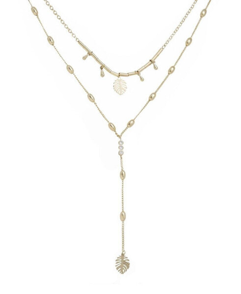 Under the Palms Layered Lariat Necklace