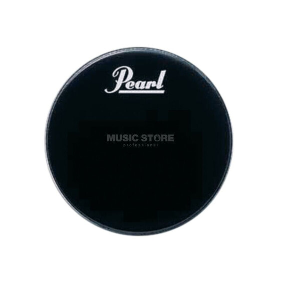 Pearl Bass Drum Front Head 18", black, w/logo