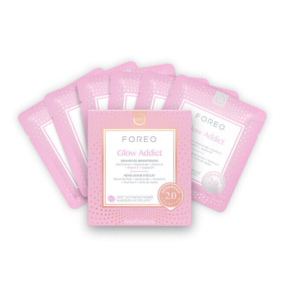 Brightening face mask with activation for dull skin UFO™ Glow Addict (Brightening Mask) 6 x 6 g