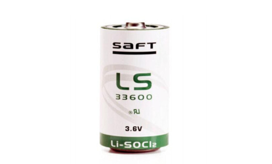 Saft LS33600 - D - Lithium - 3.6 V - 1 pc(s) - 17000 mAh - Green - White