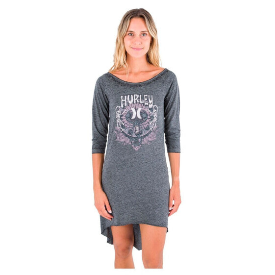 HURLEY Oceancare Mullet Long Sleeve Dress