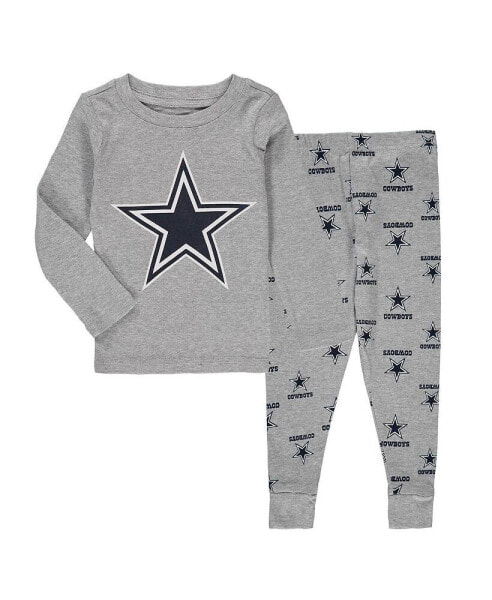 Пижама OuterStuff Dallas Cowboys Heathered Gray