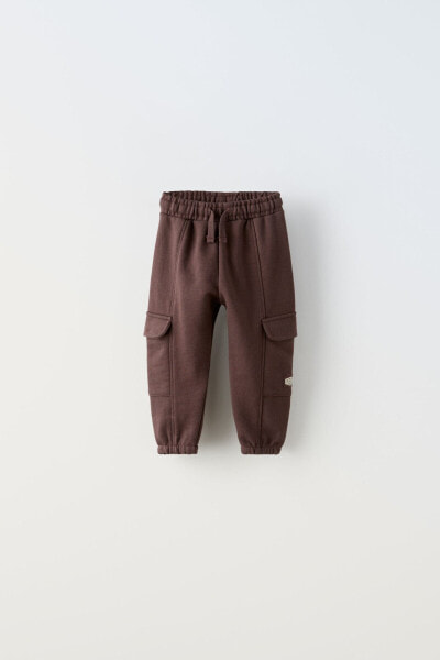 Plush cargo trousers