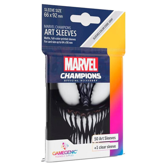 GAMEGENIC Card Sleeves Marvel Champions Venom 66x92 mm Board Game