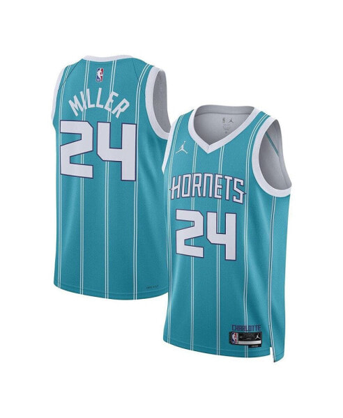 Men's and Women's Brandon Miller Teal Charlotte Hornets 2023 NBA Draft Swingman Jersey - Icon Edition