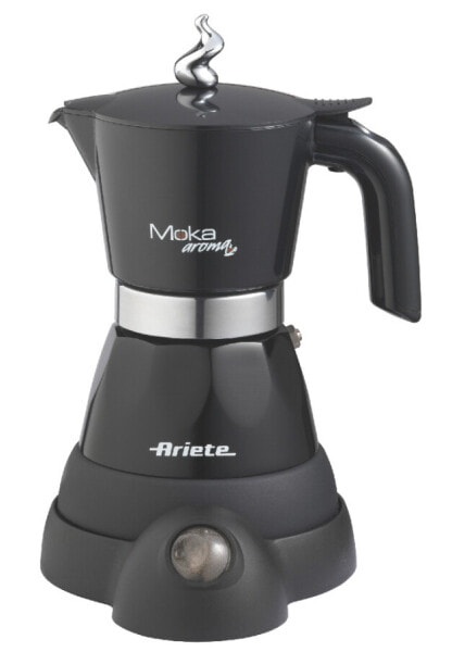 Ariete 1358 - Electric moka pot - Ground coffee - 400 W - Black