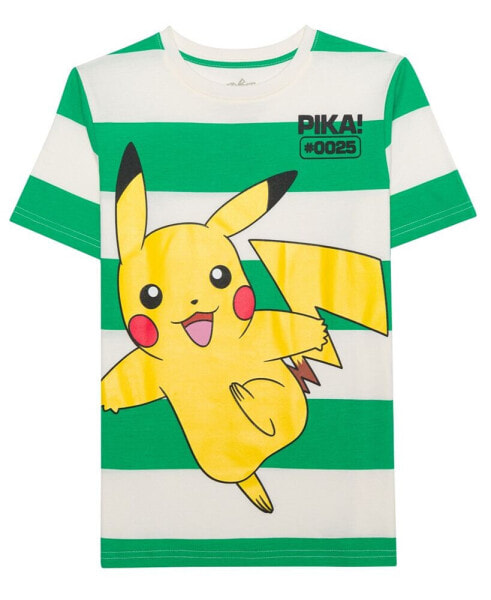 Big Boys Pikachu Graphic Print T-Shirt
