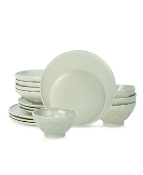 NENDO Stoneware 16 Pc. Dinnerware Set, Service for 4