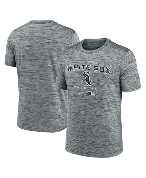 Men's Charcoal Chicago White Sox Authentic Collection Velocity Practice Performance T-shirt