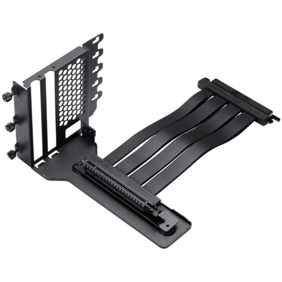 PHANTEKS Vertikales GPU-Bracket II + PCI-E 4.0 x16 Riser Flachband-Kabel, 22 cm - schwarz