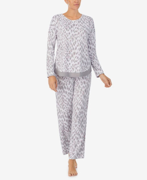 Women's Long Sleeve Crew Neck Pajamas Set