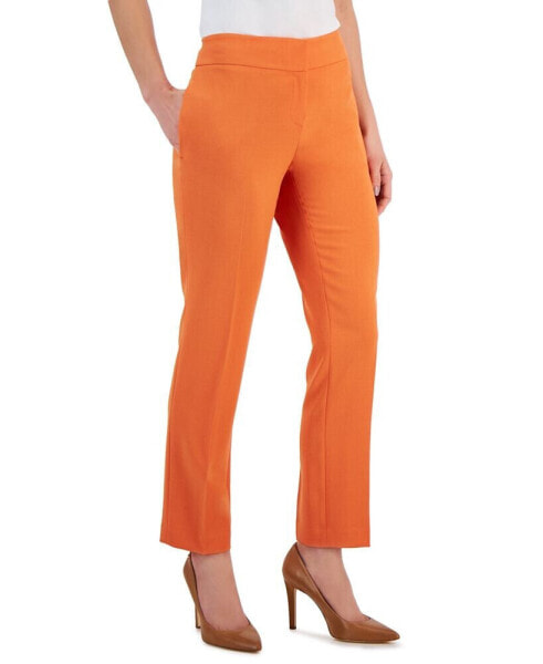 Women's Stretch-Crepe Straight-Leg Pants