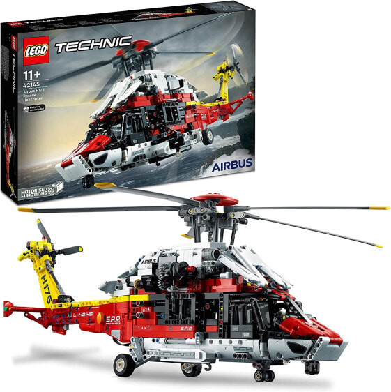 LEGO Technic Airbus H175 Rescue Helicopter, Model Kit for Children, Toy Helicopter with Rotating Rotors and Motorised Functions, Educational Toy 42145