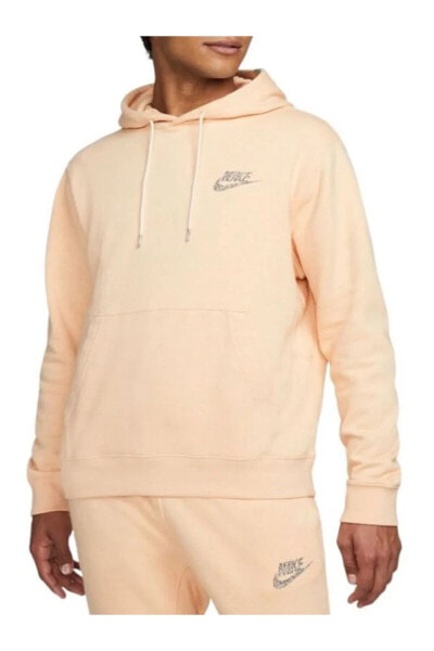Толстовка мужская Nike Sportswear Fleece Pullover Holyaorgesya Erkek, оранжевая