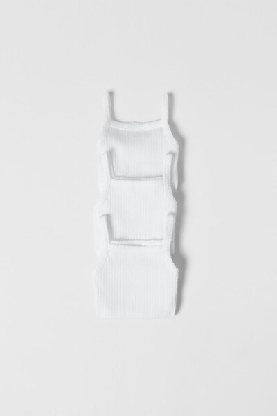 3-pack of strappy bodysuits