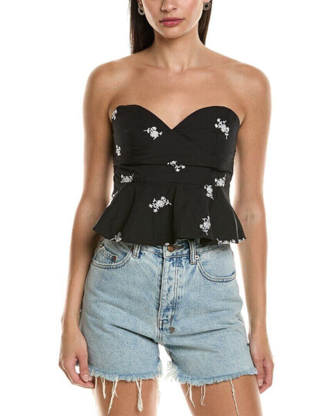 Reveriee Embroidered Crop Top Women's