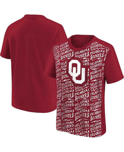 Футболка для малышей OuterStuff Красная футболка Оклахома Sooners Возрожденная