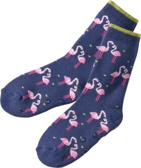 ABS Socken mit Flamingo-Muster, lila, Gr. 23/26, 1 St