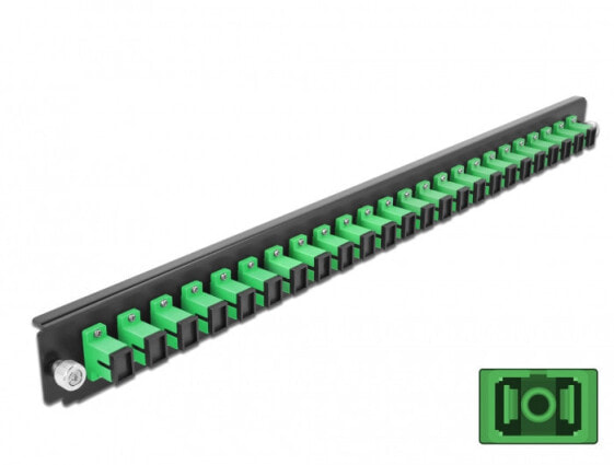 Delock 43352 - Fiber - SC - Green - Rack mounting - 1U - 44 mm